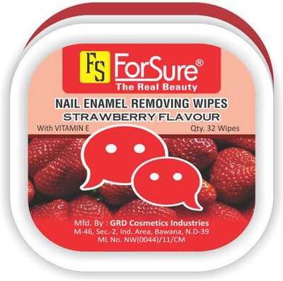 

Forsure Strawberry Flavour Nail Polish Removing Wipes(25 g)