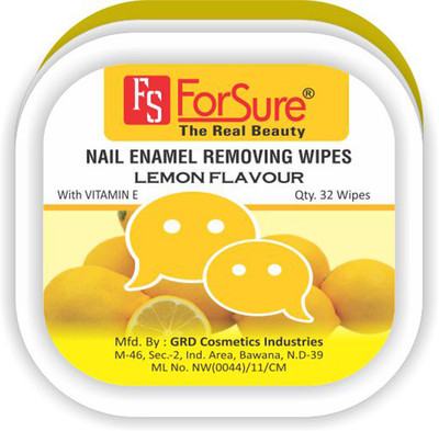 Forsure Lemon Flavour Nail Polish Removing Wipes(25 g)