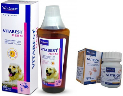 

Virbac for vitamins , calci Pet Health Supplements(250 ml)