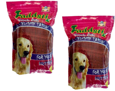

FADDYPET COMBO PACK OF 2 (450gmsx2) Mutton Flavour FADDSTIX Munch Rolls Sticks Dog Treat(900 g, Pack of 2)