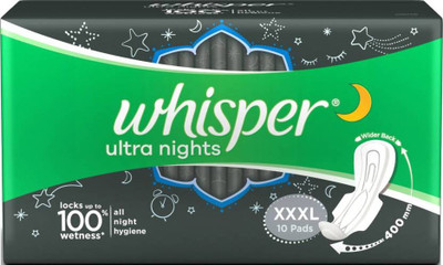 

Whisper Ultra Nights XXXL 10 Sanitary Pad Sanitary Pad