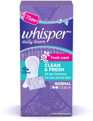 

Whisper Clean and Fresh Daily Liners/Panty Liner 20 Pantyliner