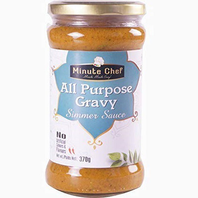 

Minute Chef Ready to Cook All Purpose Gravy Simmer Sauce, 370g Pack of 2 Sauces(370 g)