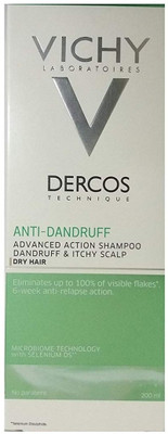 

Vichy shampoo oilyhair normal hair antidandruff advanced shampoo hair(200 ml)