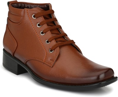 MACTREE Premium Lace Up For Men(Tan , 6)