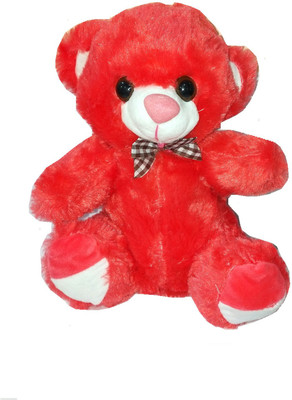 

TALKING GANESHA Cute Teddy with Bow Stuffed Soft Plush Toy Love Girl 26 cms - 26 cm(Red)