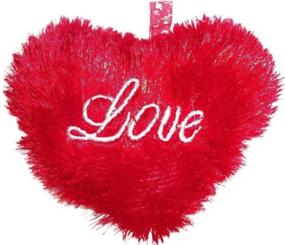 

SPORTSHOLIC Small Heart Shape Soft Washable Toys For Girls Gift Birthday Valentine 23 cm (Width) - 21 cm(Red)