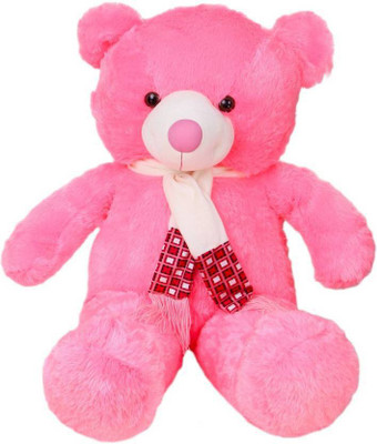 

Fancy Teddy Bear Stuffed Toy as Gift for Valentine's or Birthday's - 3.5 feet (Pink) - 104 cm(Multicolor)