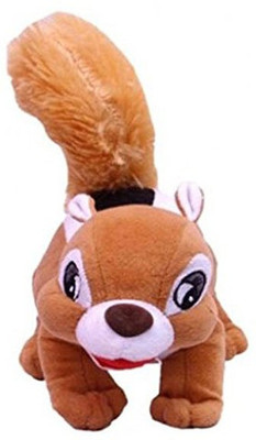 DHAMAN SQUIRREL ANIMAL SOFT TOY - 25 cm - 25 cm(Multicolor)