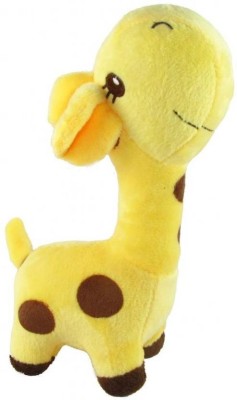 

CREATIVEVILLA CUTE YELLOW DOT PRINT GIRAFFE PLUSH STUFFED SOFT TOY - 23 cm(Multicolor)