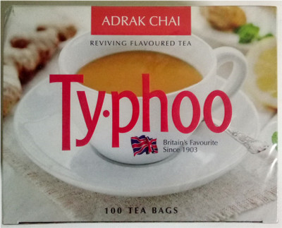 

Typhoo Adrak Chai Tea Bags(100 Bags, Box)