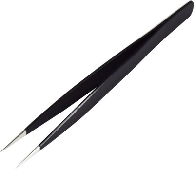

Inditrust Black Coated Stainless Steel Tweezer for eyebrow making