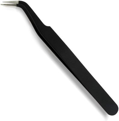 

Inditrust Stainless steel curved tip Curved Tip Black Glossy tweezer