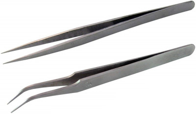 

Inditrust Stainless steel Tweezers Curved and Straight 5inch