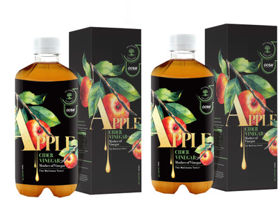 

Oosh Apple Cider Vinegar with Mother Vinegar 1000 ML ( Pack of 2 x 500 ML each) Vinegar(1000 ml, Pack of 2)