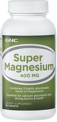 

GNC Super Magnesium 400 MG 90 Caplets(90 No)