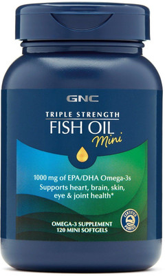 

GNC Triple Strength Fish Oil Mini 120 Softgels(120 No)