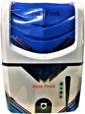 

Aqua Fresh crux blu uv+uf+tds+mineral 15 Lgravity based purifier 15 L UV + UF Water Purifier(White, Blue), Blue;white