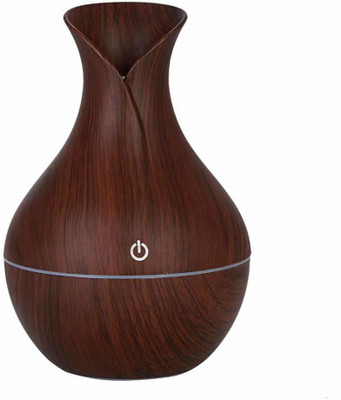 

Foolzy Mini Portable Wood Aromatherapy Humidifier Office Desktop Home Travel Water Spray Mist Humidifier Portable Room Air Purifier(Brown)