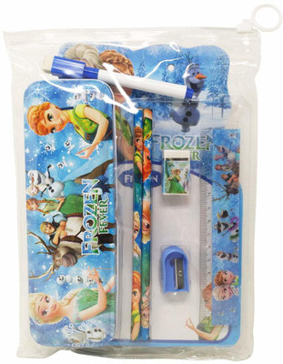 

Parteet Mix Stationery Gift Set with Writing Board and Metal Pencil Box for Kids (Frozen)