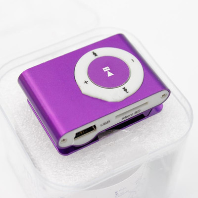 

LIFEMUSIC MP3 Audio Player No screen Metal Style Support Micro/SD Card 1-16GB with Earphone Colorful Mini Metal Clip MP3 Player(Multicolor, 0 Display)