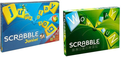 

Authfort Scrabble Board Game + Scrabble Junior Crossword Board Game Pack of 2 (Combo) Board Game