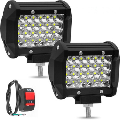 SONSOU Universal Fitting 24 LED Bar Spot Beam Off Road Driving Fog Lamp (72 W, White) -Set of 2 Car Fancy Lights(White)
