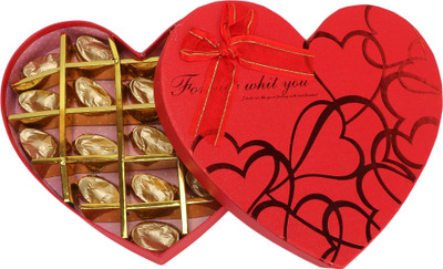 

Skylofts 18pcs Chocolates Heart Box Valentine Gifts Birthday Gift Bars(225 g)