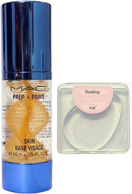 

Dazzling Silicon Puff With Mac Prep+Prime Skin Face Primer (Set of 2)(Set of 2)