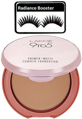 

radiance booster Eyelashes & Lakme 9 to 5 Primer Matte Compact(Set of 2)