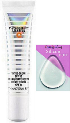

ravishing Silicon Puff, Mac Lightful Tinted Foundation(Set of 2)