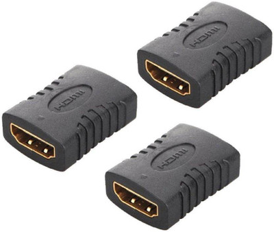 

WEBDOO INFOTECH HDMI TO HDMI JOINER COUPLER Extender HDMI Adapter(Laptop, tv, gaming cansole, Black, Sync and Charge Cable)