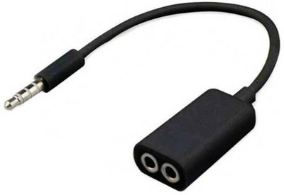 

BB4 Premium Series 3.5mm Metal Stereo Audio Male To 2 x 3.5mm Female Earphone / HEADPHONE Splitter Cable. USB Adapter(Black)
