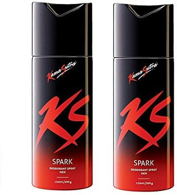 

KamaSutra Deo for Men, Spark, Deodorant Spray - For Men(300 ml, Pack of 2)