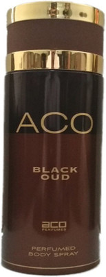 

aco PERFUMES ACO BLACK OUD Perfumed Body Spray 200ml Perfume Body Spray - For Men & Women(200 ml)