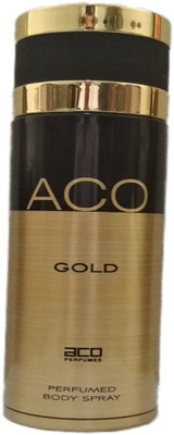 

aco PERFUMES ACO GOLD Perfumed Body Spray 200ml Perfume Body Spray - For Men & Women(200 ml)