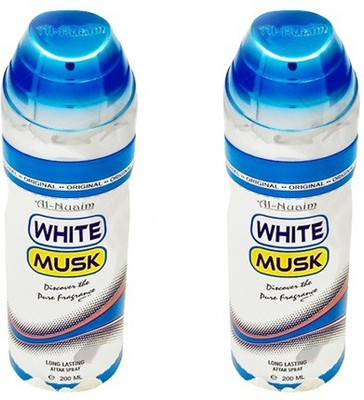 

Al Nuaim White Musk Deodorant 200ml Deodorant Spray - For Men & Women(200 ml, Pack of 2)