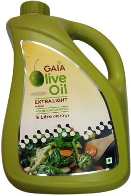 

GAIA 1 OLIVE OIL 5 LITRE (EXTRA LIGHT FOR HEALTHY LIFESTYLE) Olive Oil Plastic Bottle(5 L)