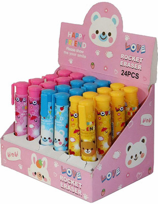 

Parteet Birthday Part Non-Toxic Eraser(Pink, Blue, Yellow)