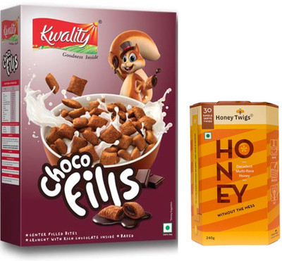 

Kwality Choco Fills 250 gm and Honey Twigs Multiflora Honey 240 gm Combo(490)