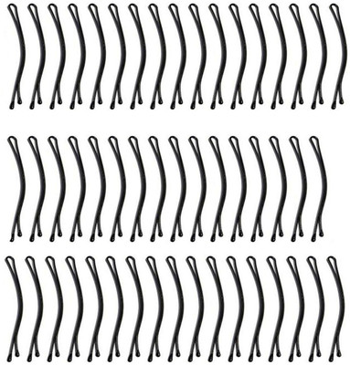 

DN VERSATILE Bob Pins, Bobby Pins, Side Pins Pack of 50 Hair Pin(Black)