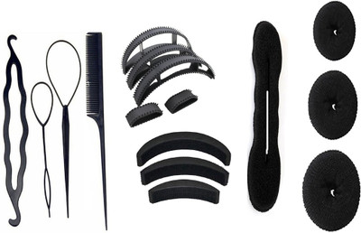 

JAGTEK New Girls Combo Set 16 Pcs , New Hair Styling For Girls And Women. Easy To Use At Home(Set of 16)