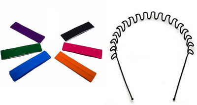 

S R Enterprises hair daily use hair head bands (pack of 7pcs)-7788 Hair Accessory Set(Multicolor)