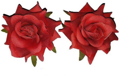 

Vivian Red Rose Flower Hair Clip Hair Accessory Set(Red)