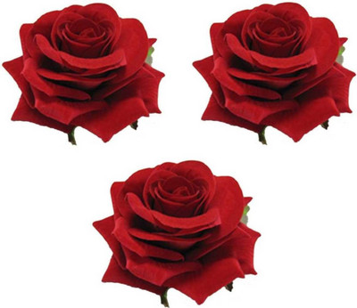 

Vivian Red Rose Flower Hair Clip-07 Hair Accessory Set(Red)