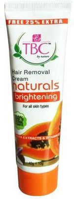 

TBC HAIR REMOVAL CREAM NATURAL BRIGHTENING PAPAYA EXTRACTS & VITAMIN E 40g Cream(40 g)