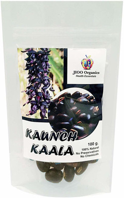 

Jioo Organics 100% Natural Premium Kaunch Black Seeds(Kaunch k Beej),100g(100 g)