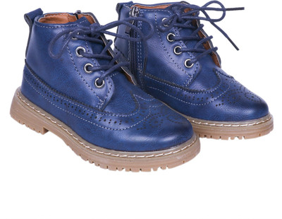 

FEETWELL Boys Lace Casual Boots(Blue