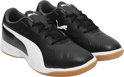 Puma Boys & Girls Lace Badminton Shoes(Black