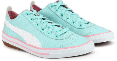 Puma Boys & Girls Lace Sneakers(Green, White